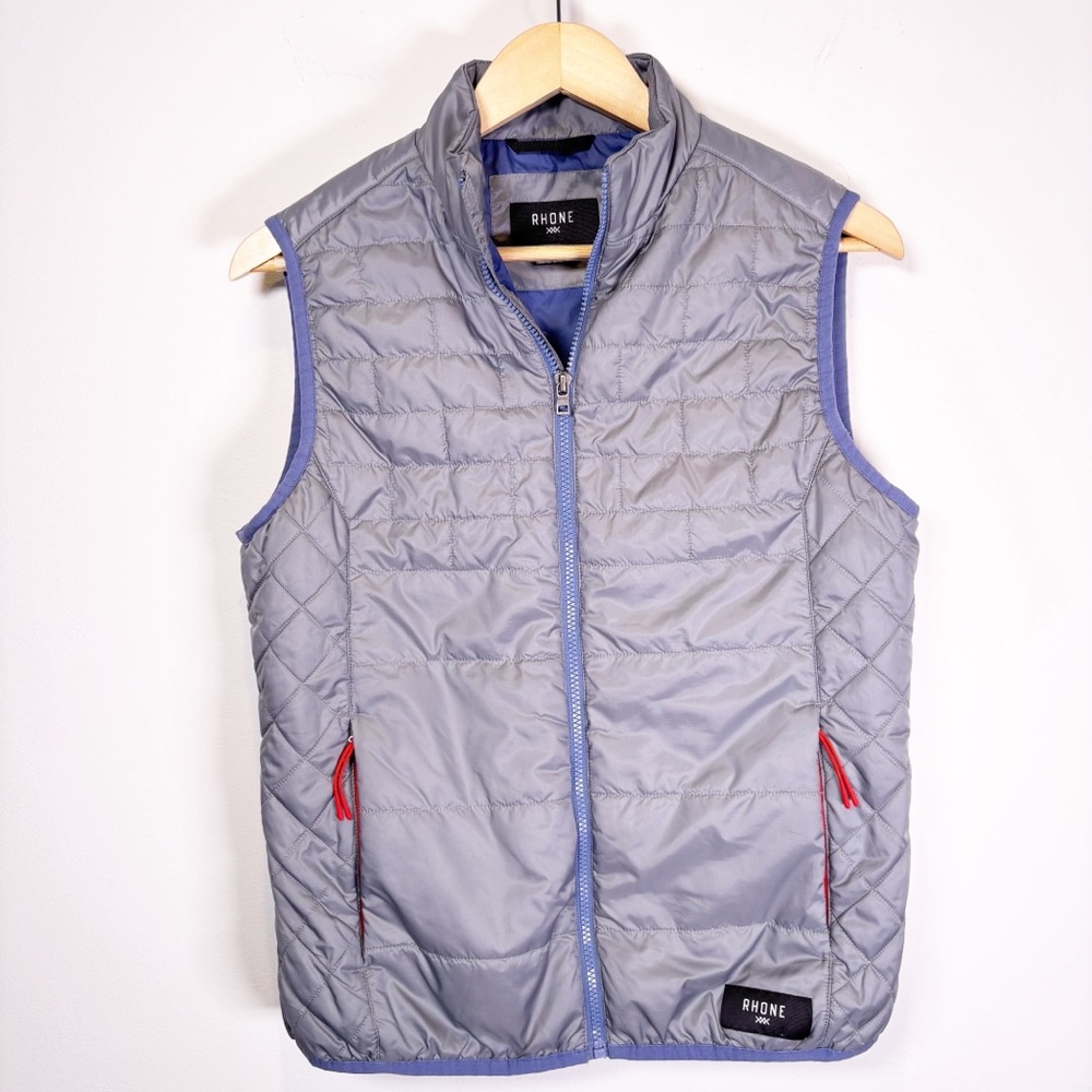 Rhone Quilted Gray Vest